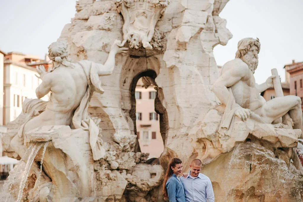 engagement photos in rome
