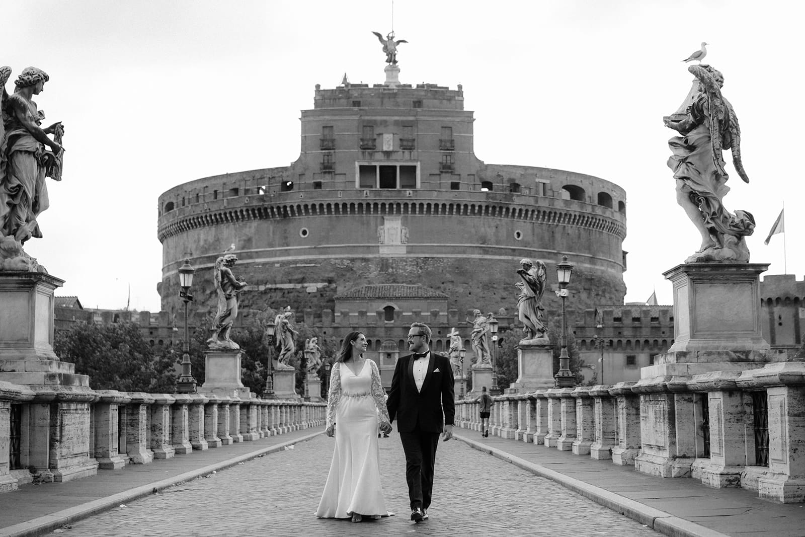 Castel St Angelo Elopement in Rome