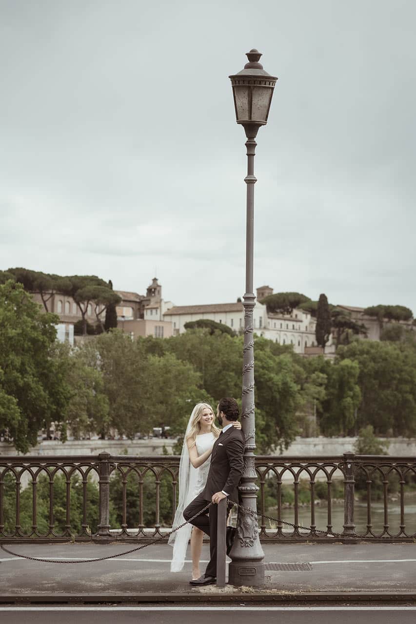 Luxury elopement in Rome
