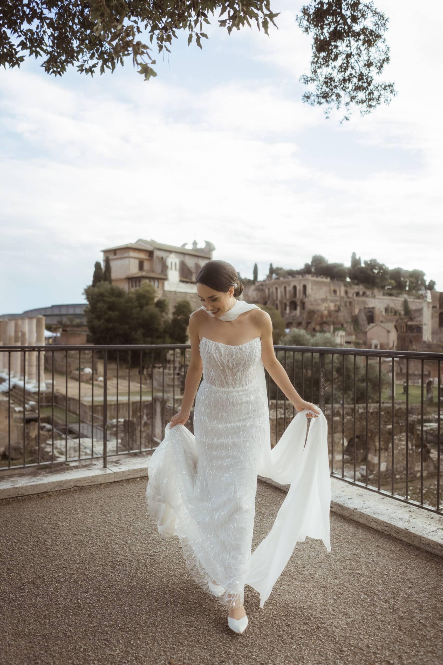 Italy elopement moment