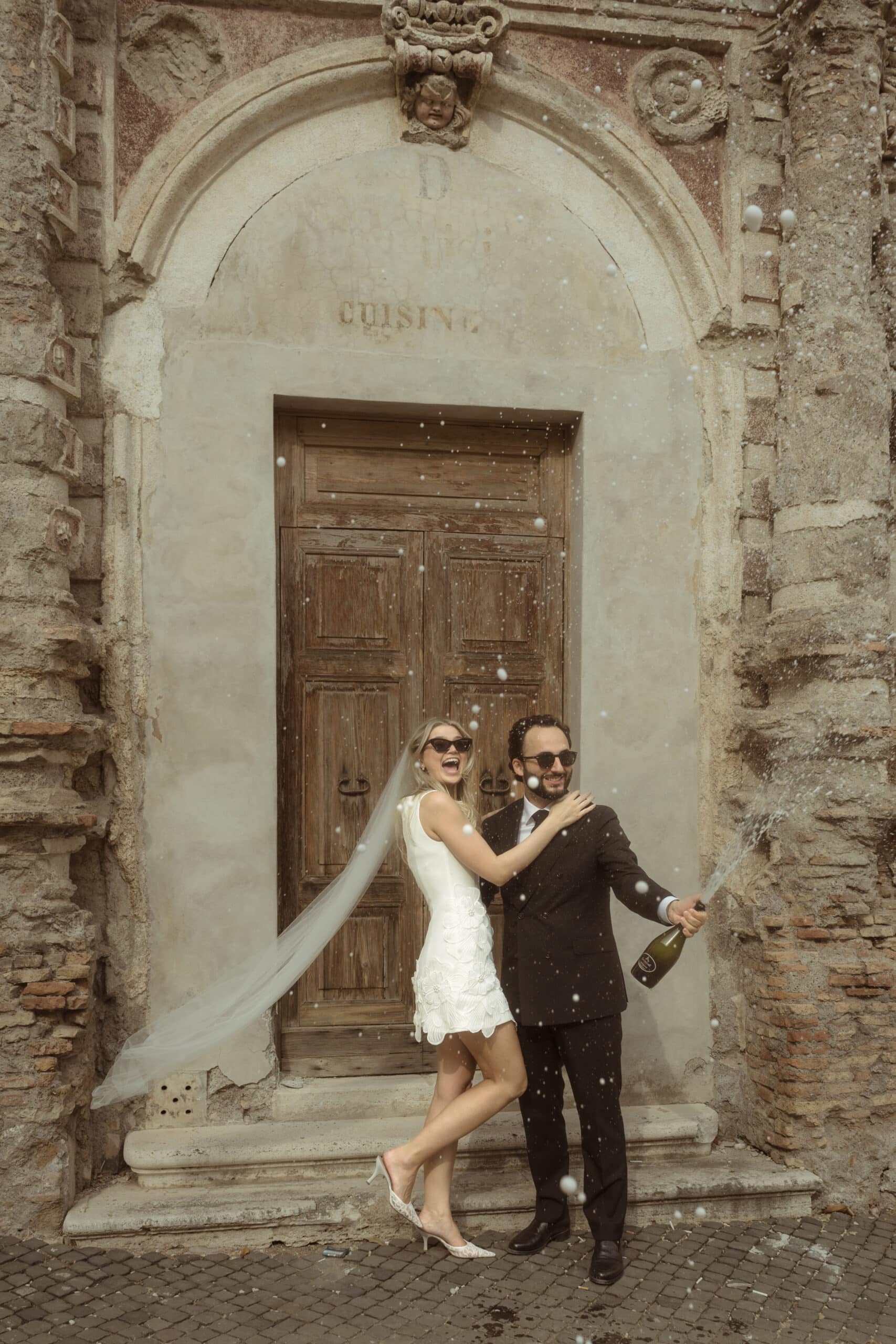 Italy elopement moment