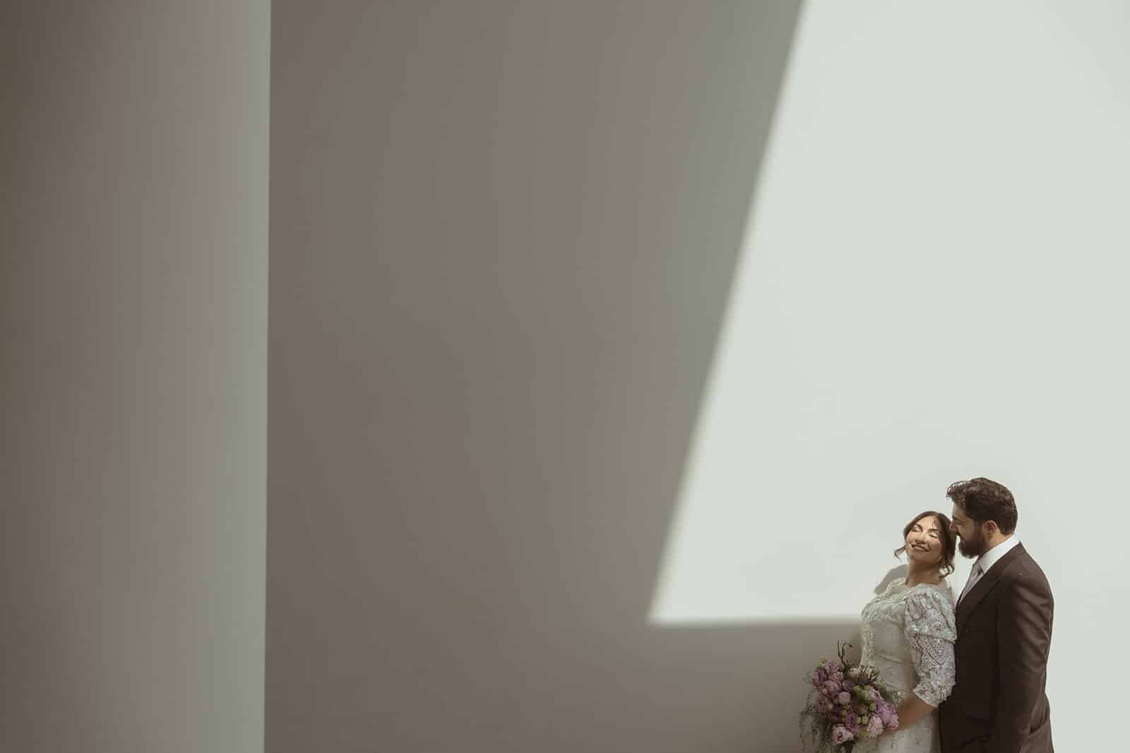 Minimalist elopement portrait, Rome
