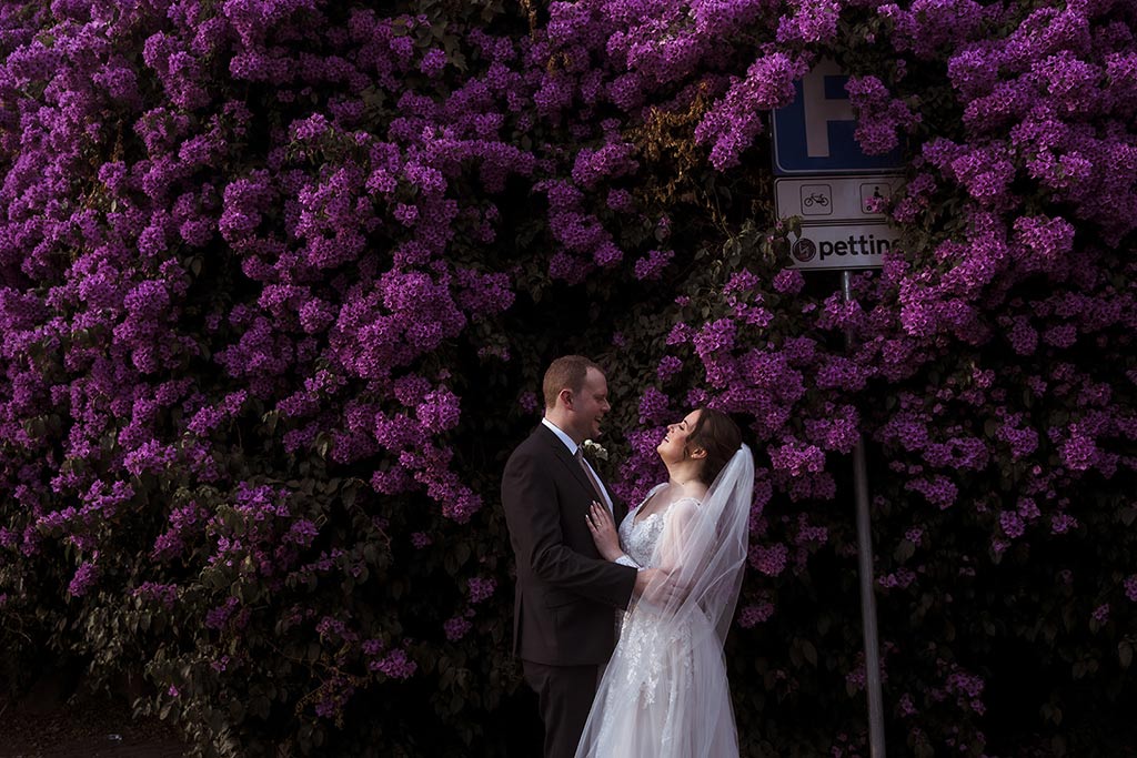 Elopement portrait in Rome in spring