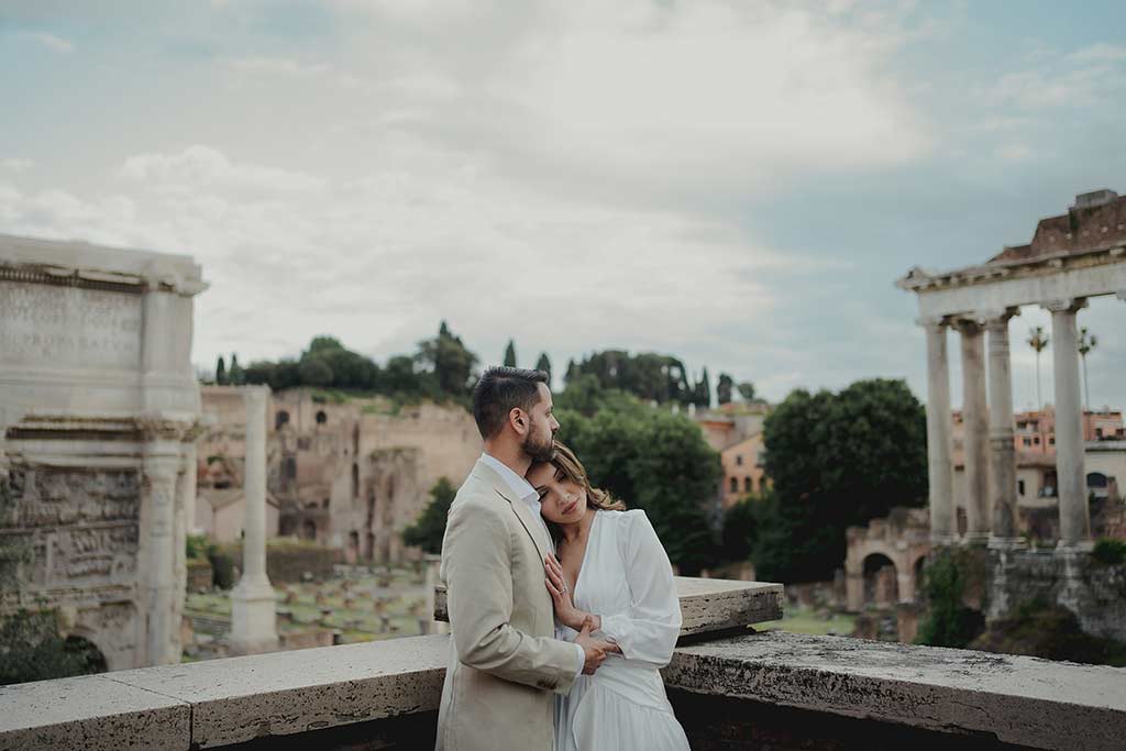 View over the Roman Forum from Piazza del Campidoglio